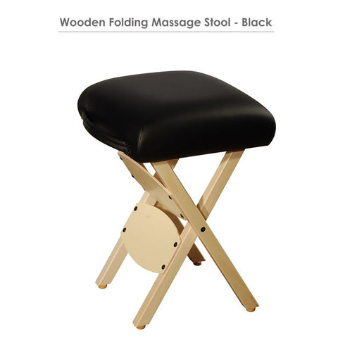 Master Massage Wooden Portable Folding Massage Stool - Lightweight Wood Foldable Tattoo Stool - GreenLife - Massage Chair