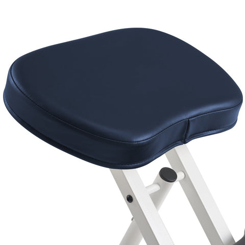 Master Massage Ergonomic Metal Foldable Posture Kneeling Chair for Office –Metal Folding Kneeling Posture Chair for Home and Office - Posture Correction Stool - Improve Your Posture with 2 Color Choice! (Royal Blue) - GreenLife - Massage Chair