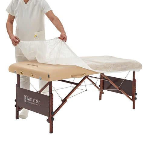 Master Massage Disposable Fitted Table Cover(Pack of 10) for Massage Table - GreenLife - Accessories