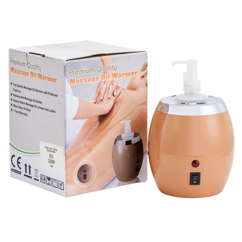 Master Massage Golden Touch Single Bottle Massage Oil Warmer - Professional Massage Lotion Heater with Empty Bottle - Original Design Massage Cream Heating Device - One Dispenser Bottle Heating Furnace - GreenLife - Accessories