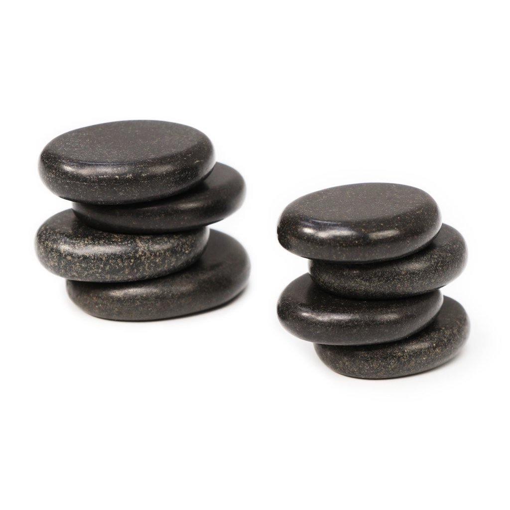 Master Massage Basalt Hot Stone Toe Set 8 Piece Pack (1.5 x 1 X 0.3 ...