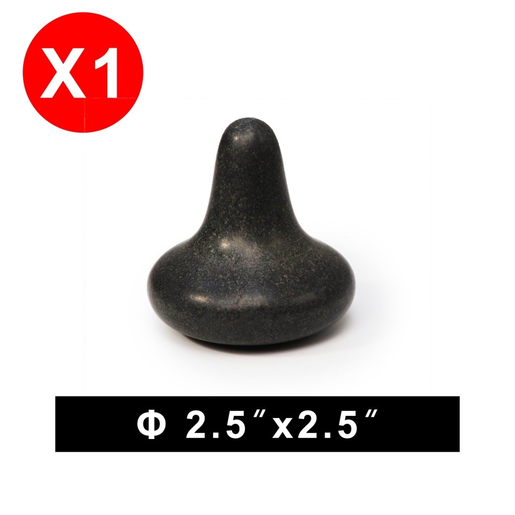Master Massage Mushroom Shape Balsalt Hot Massage Stone Trigger Presser ...