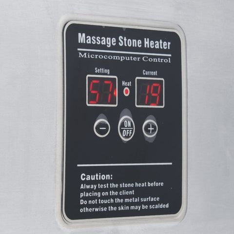 Master Massage 18 Quart LED Hot Stone Warmer with Digital Displayâ€?Stainless Steel Hot Stone Heater Portable - Massage Stone Heating Device - Massage Essentials for Massage Therapists - GreenLife - Hot Stone