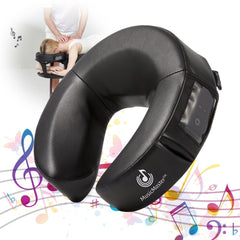 MusicMaster Crescent Round High Fidelity Sound Face Cushion - Bluetooth Music Headrest - Black - GreenLife - Accessories