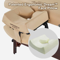 MusicMasterHigh Fidelity Sound Ergonomic Dream Face Cushion - Bluetooth Music Massage Pillow - Cream - GreenLife - Accessories