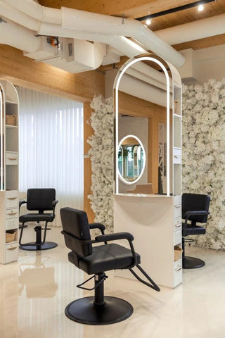 Lanvain ® Nola Double Side Salon Mirror Station With Storage SD1 - GreenLife - salon Mirror