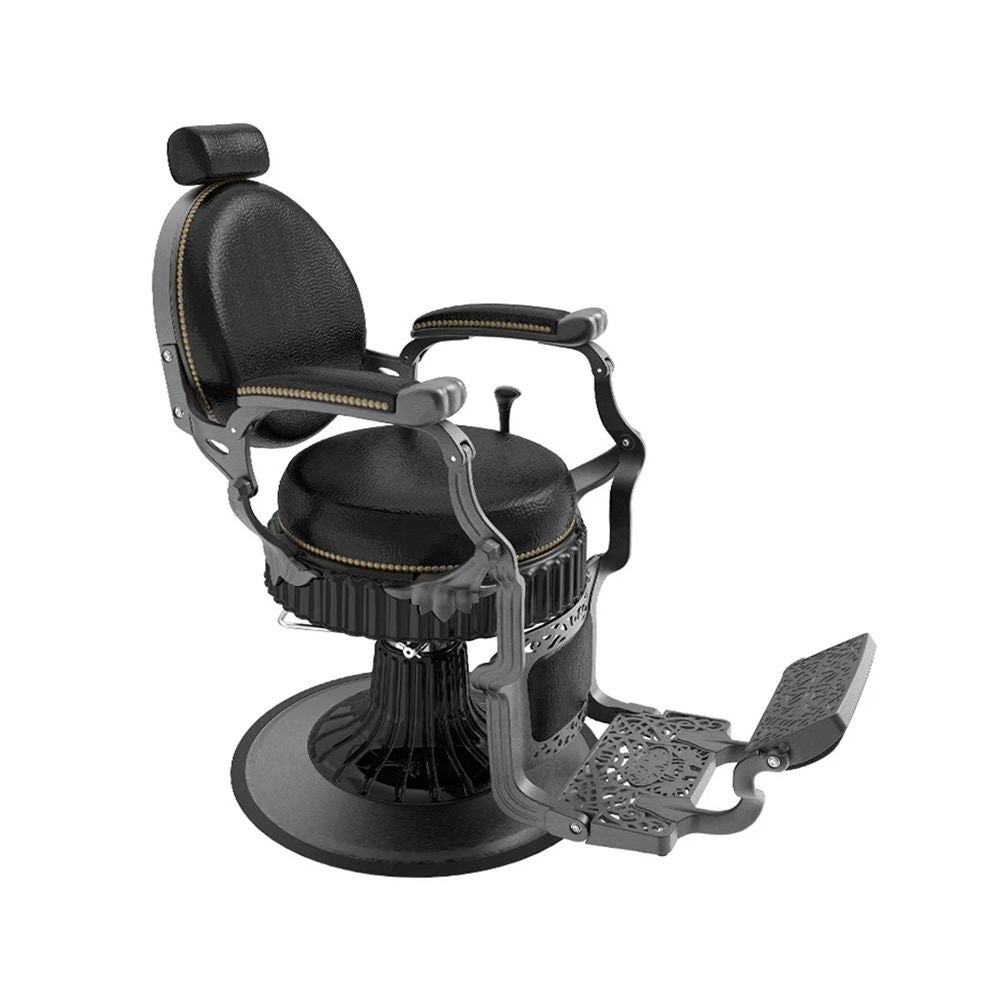 H. Master ® Supreme Vintage Reclining Barber Chair - GreenLife - Barber Chair