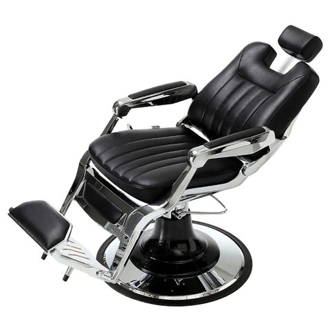 H.Master® Vintage Barber Chair Reclining Chair with Backrest - GreenLife - Barber Chair