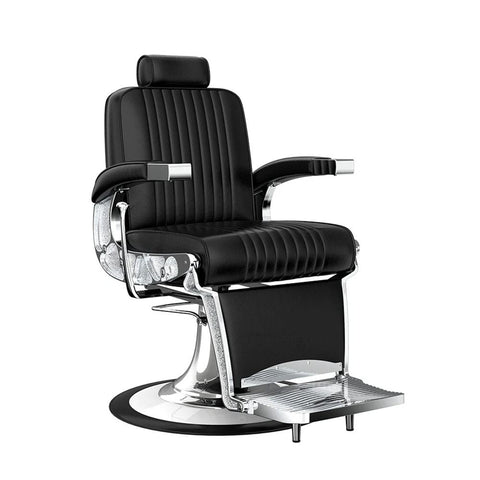 H.Master ® Vintage Barber Chair Reclining Chair with Adjustable Backrest - GreenLife - Barber Chair