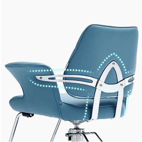 H.Master ® Urban Hairdressing Styling Chair with Stainless Steel Base - GreenLife - Styling Chair