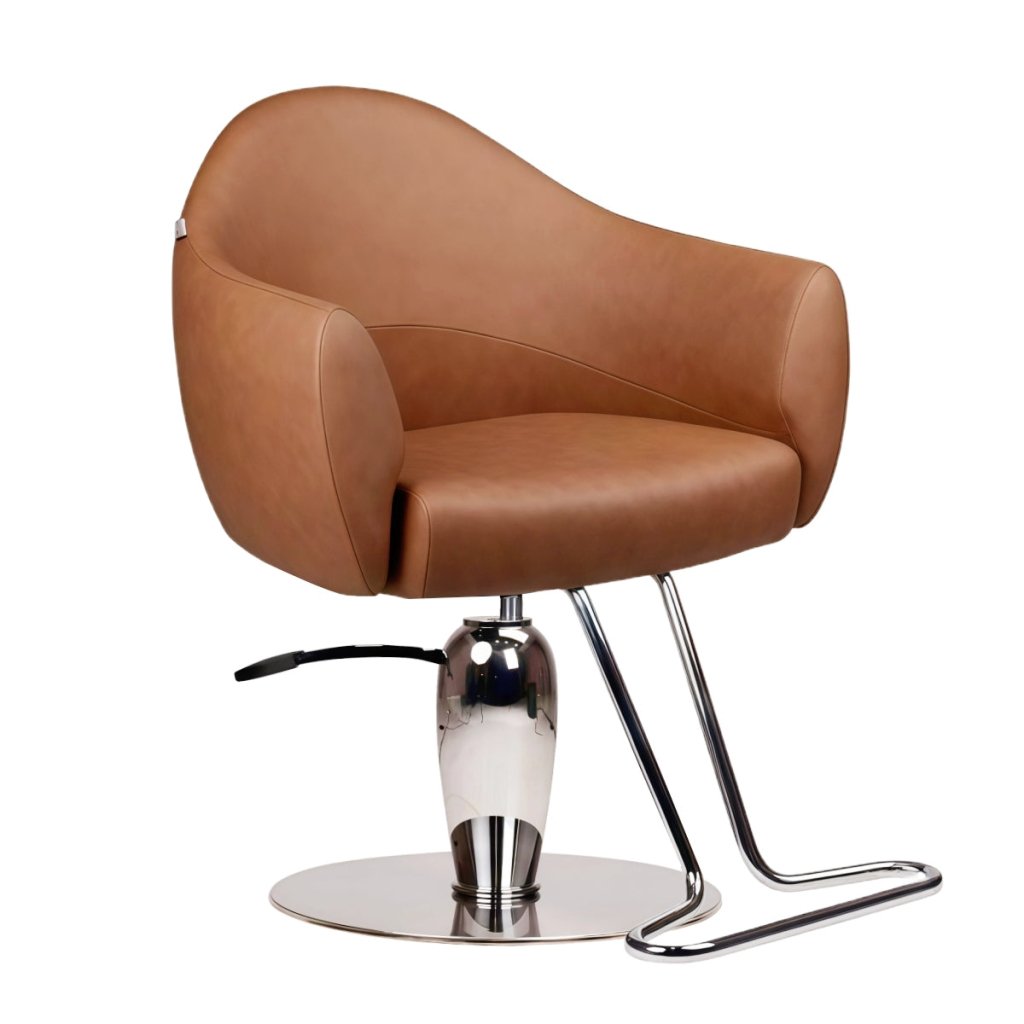 H. Master® Italy Styling Chair Adjustable Salon Chair Y293 - Brown color - GreenLife - Styling Chair