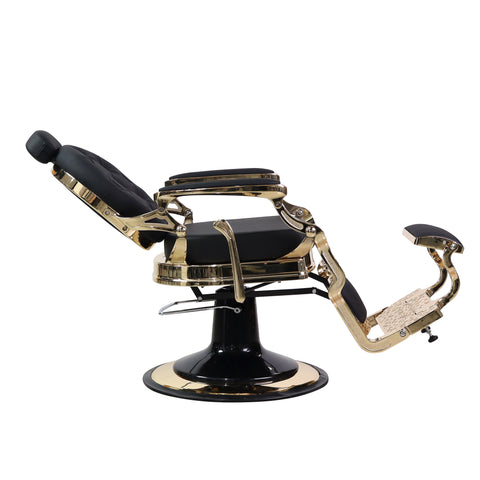 GreenLife ® Classic Barber Chair for Salon with Gold Frame 50839-E1