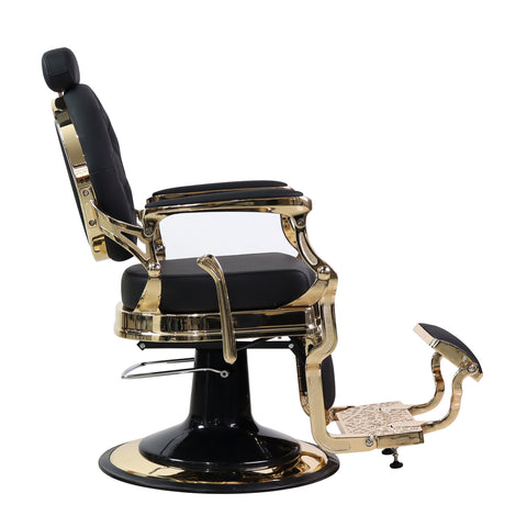 GreenLife ® Classic Barber Chair for Salon with Gold Frame 50839-E1