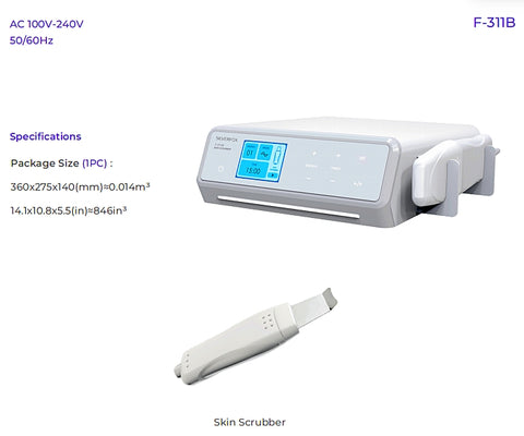 Silverfox Ultrasonic Skin Scrubber Instrument F-311B Only Used For Beauty