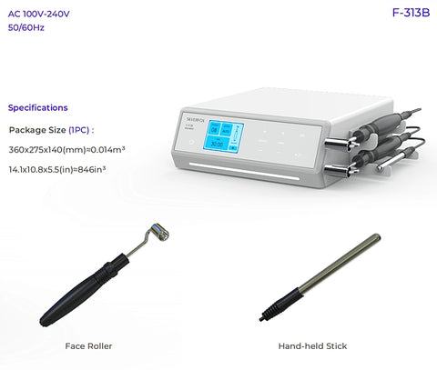 Silverfox Commercial Galvanic High Frequency Facial Machine F-313B