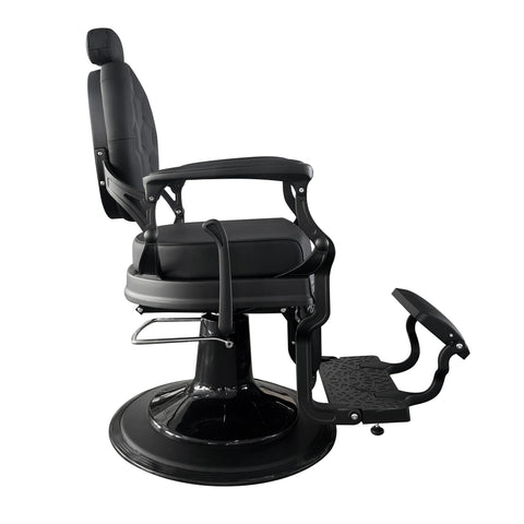 Matt Black Barber Chair 50839-E1 Modern Salon Chair for SPA and SALONS - GreenLife Canada