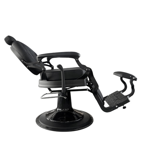 Matt Black Barber Chair 50839-E1 Modern Salon Chair for SPA and SALONS - GreenLife Canada