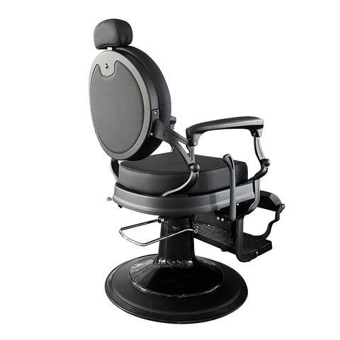Matt Black Barber Chair 50839-E1 Modern Salon Chair for SPA and SALONS - GreenLife Canada