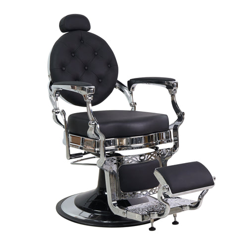 Modern Chrome Barber Chair – Electroplated Frame 50839-E1 - GreenLife