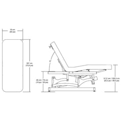Silhouet Tone ® Spaone 3 Motors Electric Spa Bed With Cabinet 412133 - Made In Canada