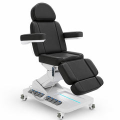 GreenLife® Mena 360° Swivel Mobile Electric Facial Bed & Aesthetic Treatment Chair with Lockable Wheels | 4 Motors, Hand & Foot Controls（±180°）