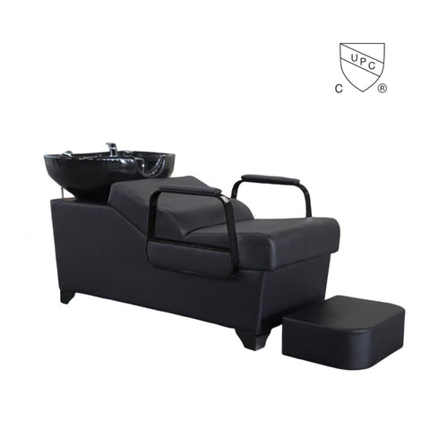 Shampoo Unit Chair with Ceramic Basin UPC Certified Check Valve