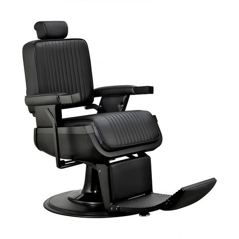 Greenlife ® Vader Advance Modern Recline Barber chair Matte Black