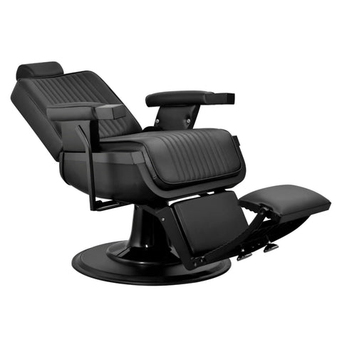 Greenlife ® Vader Advance Modern Recline Barber chair Matte Black