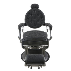 Chaise de barbier de salon antique de qualité supérieure (gris foncé) - BC 511