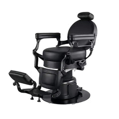 H.Master® Radiant-11  2-motor Electric Barber Chair Anitique Retro Italian Style Black - Greenlife - Barber Chair