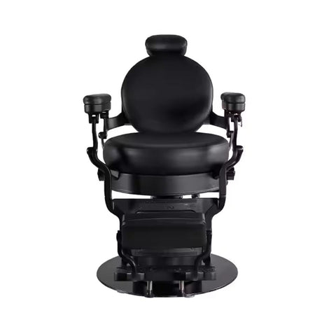 H.Master® Radiant-11  2-motor Electric Barber Chair Anitique Retro Italian Style Black - Greenlife - Barber Chair