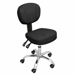 Big and comfortable seat Rolling Salon SPA Stool with Backrest