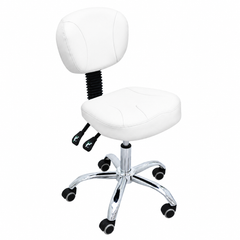 Big and comfortable seat Rolling Salon SPA Stool with Backrest