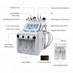Hydrogen and Oxygen Small Bubble Beauty Instrument Hydro facial machine
