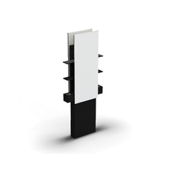 Lanvain ® Nola Double STYLING STATIONS Black with rectangular mirrors. No electric sockets - Greenlife - Mirror Stations