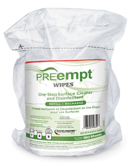 PreEmpt RTU Refill Wipes Pack 160 Wipes 6" x 7" PRE-11229