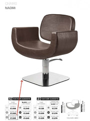 Salon Ambience ® Naomi Premium Styling Chair CH/180 & CH/181  Made in Italy