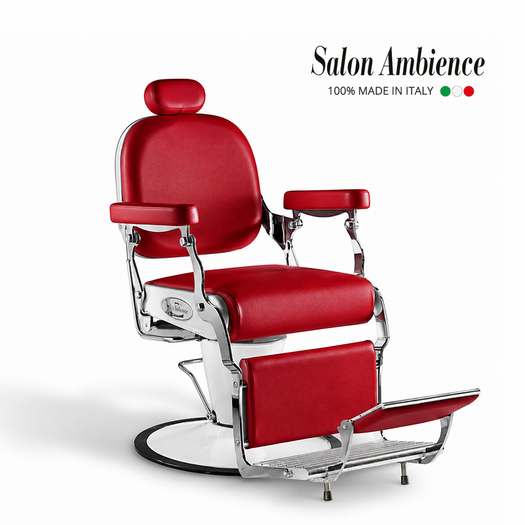 Salon Ambience ®️Italian Barber Chair for Hairdresser SH/279-6 - Made in Italy