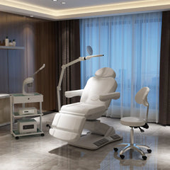 SilverFox 2246EBM Electric 4-Motor Examination Beauty Bed Esthetician Chair Facial Bed with Position Memory Function