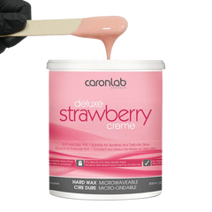 Caronlab Hard Wax Strawberry Creme Strip Wax - Microwaveable  CL-2WSSC8