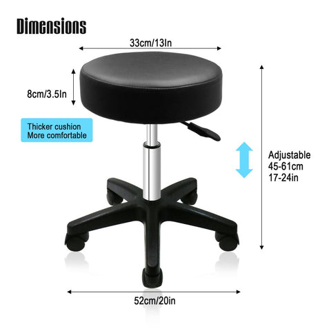 Choice Hydraulic Adjustable Height Rolling Stool  - RS491/2