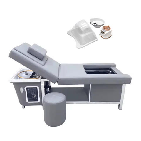 SalonLand Thai Shampoo bed for Salon Head Spa Equipment  Lifting backrest hair back wash with Water Circulation Shampoo Bed