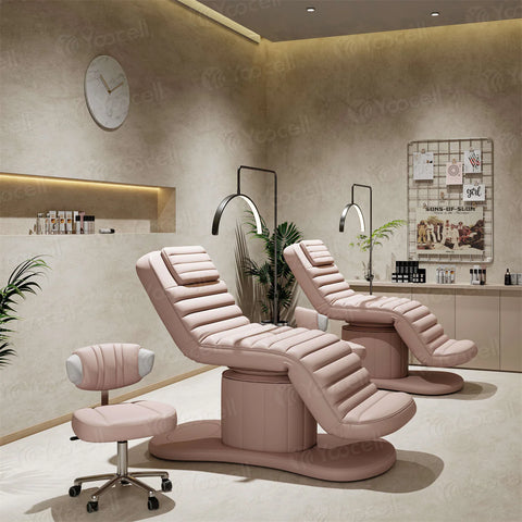 YOOCELL ® Beauty SPA Bed Kit for Eyelash Facial AG1206 (Electric bed + Chair + 2 sets Clear Covers for both)  - wholesale pricing available