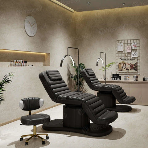 YOOCELL ® Beauty SPA Bed Kit for Eyelash Facial AG1206 (Electric bed + Chair + 2 sets Clear Covers for both)  - wholesale pricing available