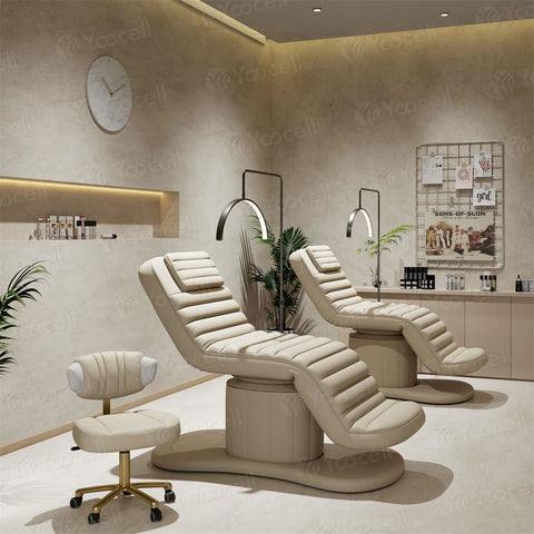 YOOCELL ® Beauty SPA Bed Kit for Eyelash Facial AG1206 (Electric bed + Chair + 2 sets Clear Covers for both)  - wholesale pricing available