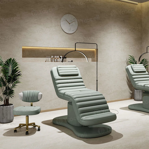 YOOCELL ® Beauty SPA Bed Kit for Eyelash Facial AG1206 (Electric bed + Chair + 2 sets Clear Covers for both)  - wholesale pricing available