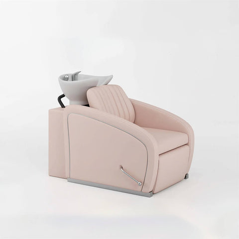 YOOCELL®  Backwash Shampoo Unit Chairs with Adjustable White Ceramic Basin AG8249 - Greenlife - Shampoo Unit