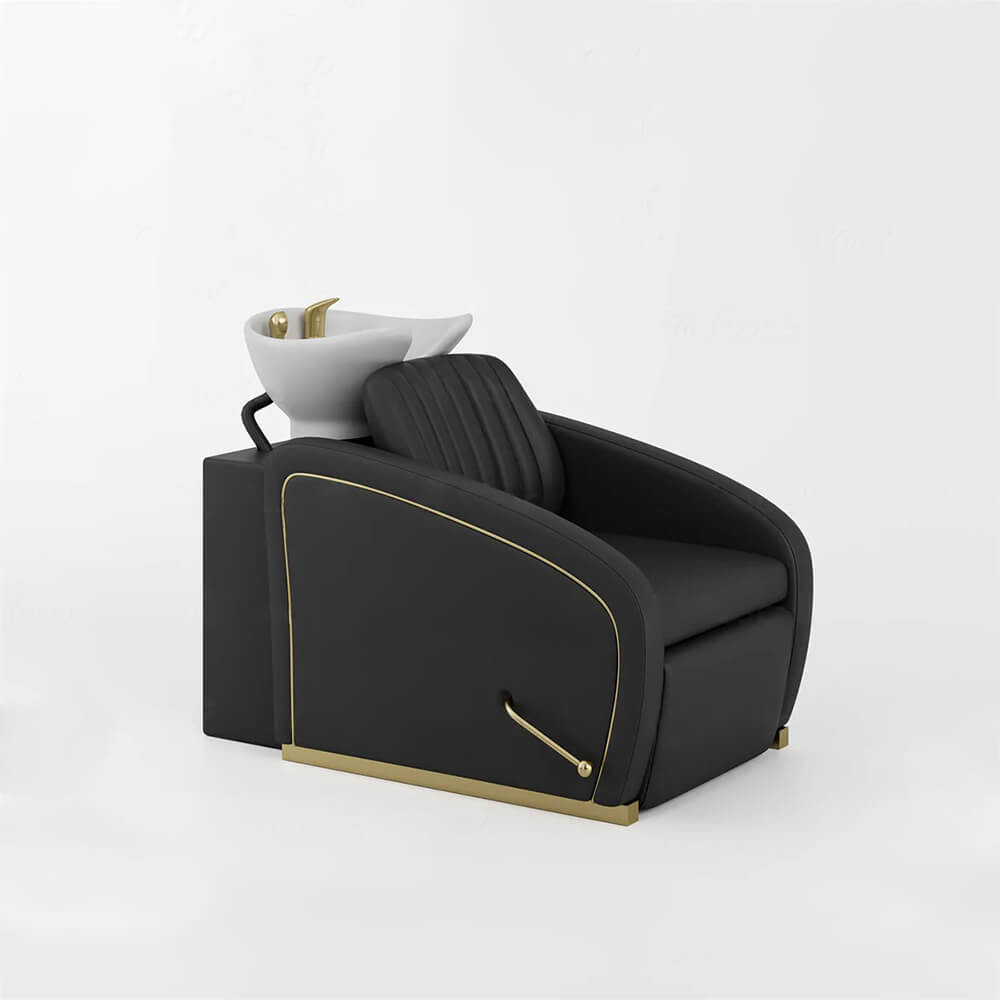 YOOCELL®  Backwash Shampoo Unit Chairs with Adjustable White Ceramic Basin AG8249 - Greenlife - Shampoo Unit