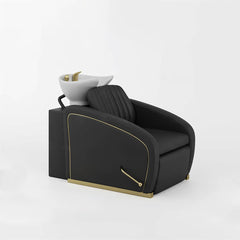 YOOCELL®  Backwash Shampoo Unit Chairs with Adjustable White Ceramic Basin AG8249 - Greenlife - Shampoo Unit