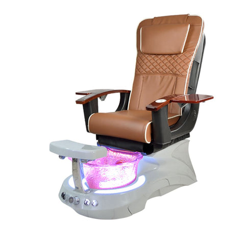 Pedicure Massage Chair with Scallop Glass Sink for Salon/Pedispa - Greenlife - Pedicure Chair